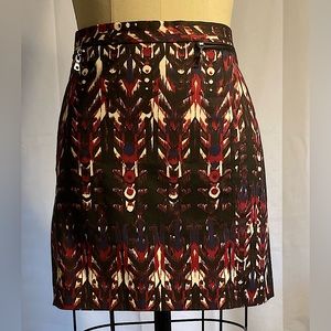 H&M Printed Red/Black/White Mini Skirt Size 10 - NWT!